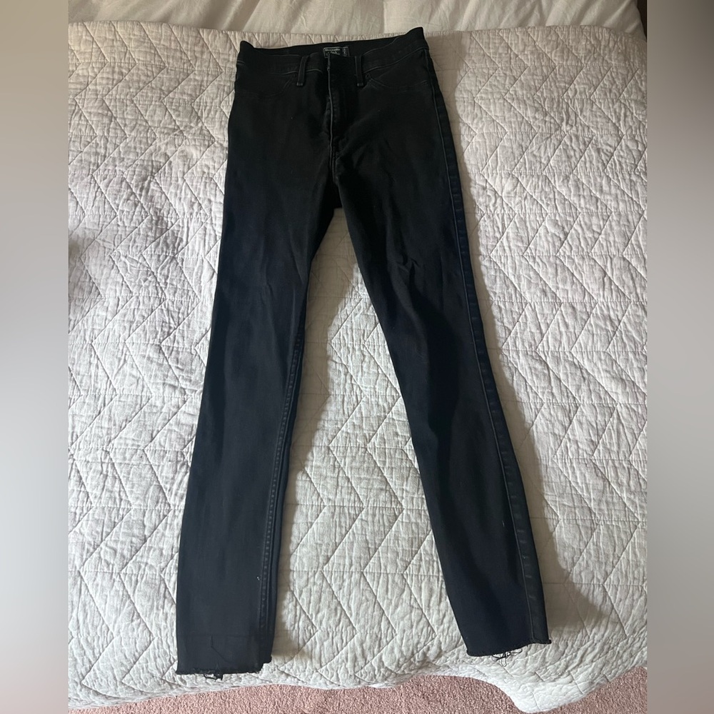 Abercrombie & Fitch Ultra High Rise Black Jean Legging